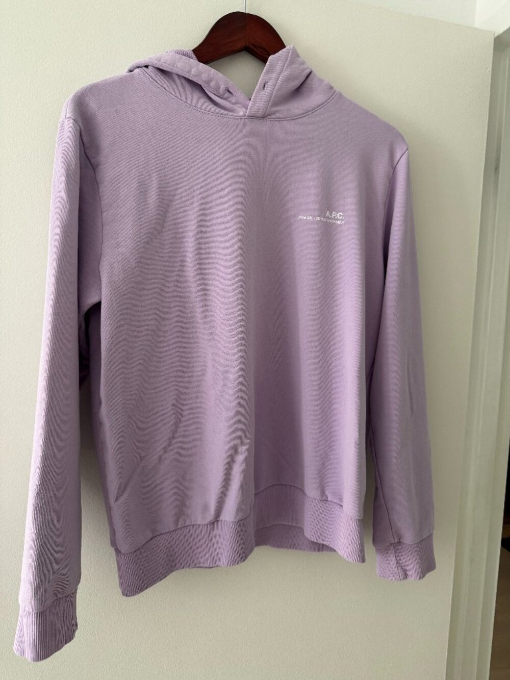 APC Hoodie - Size Medium, Lavender